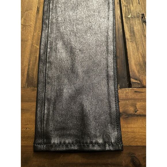 Rag & Bone 100% Lamb Soft Leather Skinny Pants Anthracite Black Size 27 Edgy - Picture 3 of 16